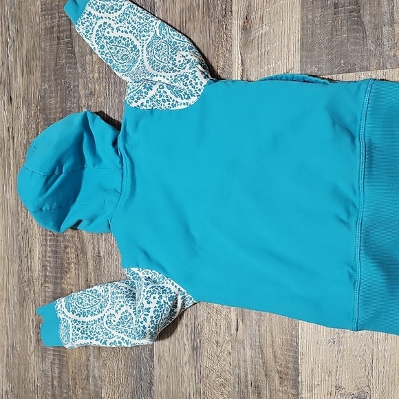 Girl's Lucky Brand Hooded Full Fron Zip Sweatshirt Jacket - Picture 4 of 10